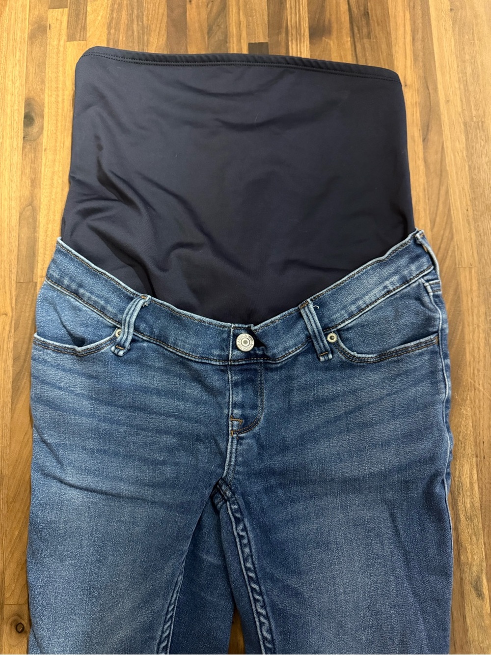 Abercrombie and Fitch High-Rise Maternity Jeans with Support Panel